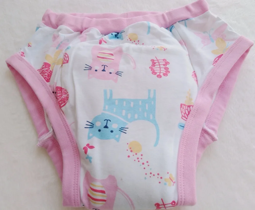 

Adult Printed cat trainning pant/Adultbrief with padding inside/ABDL trainning pant/washable adult trainning pant