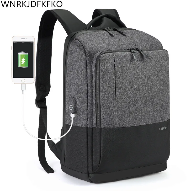 

Men's Backpack Men's Free Tailor Business Backpack Laptop USB Charging Travel Bag College Student Bag With Insulated Pocket