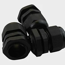 JFBL M20 x 1,5 Пластик Водонепроницаемые кабельные сальники, Упаковка из 20 штук черного цвета