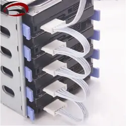 ПК сервер 4pin IDE Molex 1 до 5 SATA адаптер Splitter мощность кабель Шнур 18AWG белый для HDD SSD