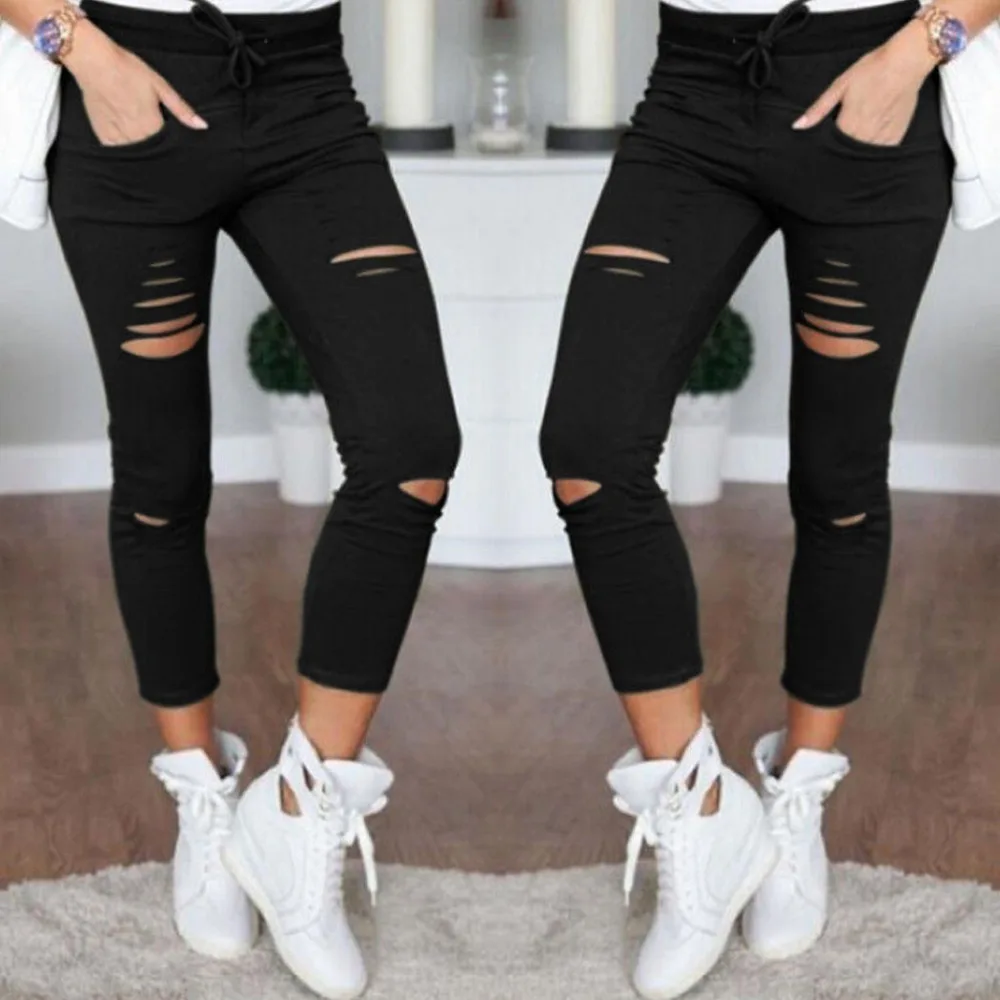 Women's Fitness Leggings High Wasit Elastic Pencil Pants Workout Women