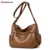 Split cuero mujeres Bolsas Hobos mano Bolsas femenino Bolsos de hombro famosa marca crossbody bolso diseñador mujeres mensajero Bolsas SAC bolsos