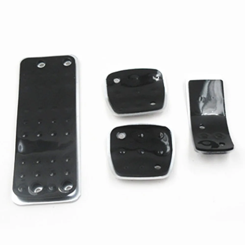 Pedal Brake Clutch Pedals Kit Cover For Peugeot 206 206CC CC ( Year 2005 2006 2007 2008 2009 ) Styling car accessories car pedals pedal cover stainless steel pedal cover racing pedals