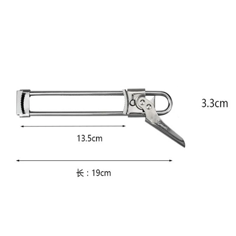 KHGDNOR открывалка из нержавеющей стали регулируемая консервная открывалка Открывалка для бутылок поворотный инструмент открывания противоскользящая крышка открывалка для винтов