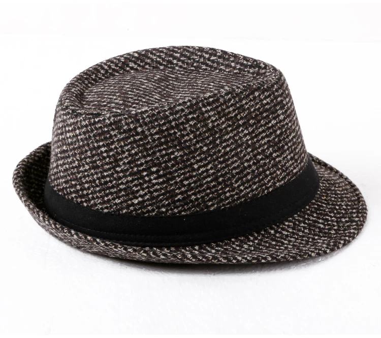 Woolen Texture European Style Jazz Hat Fisherman's Cap Men's Euramerican Fabric Gentlemen's Hat C917