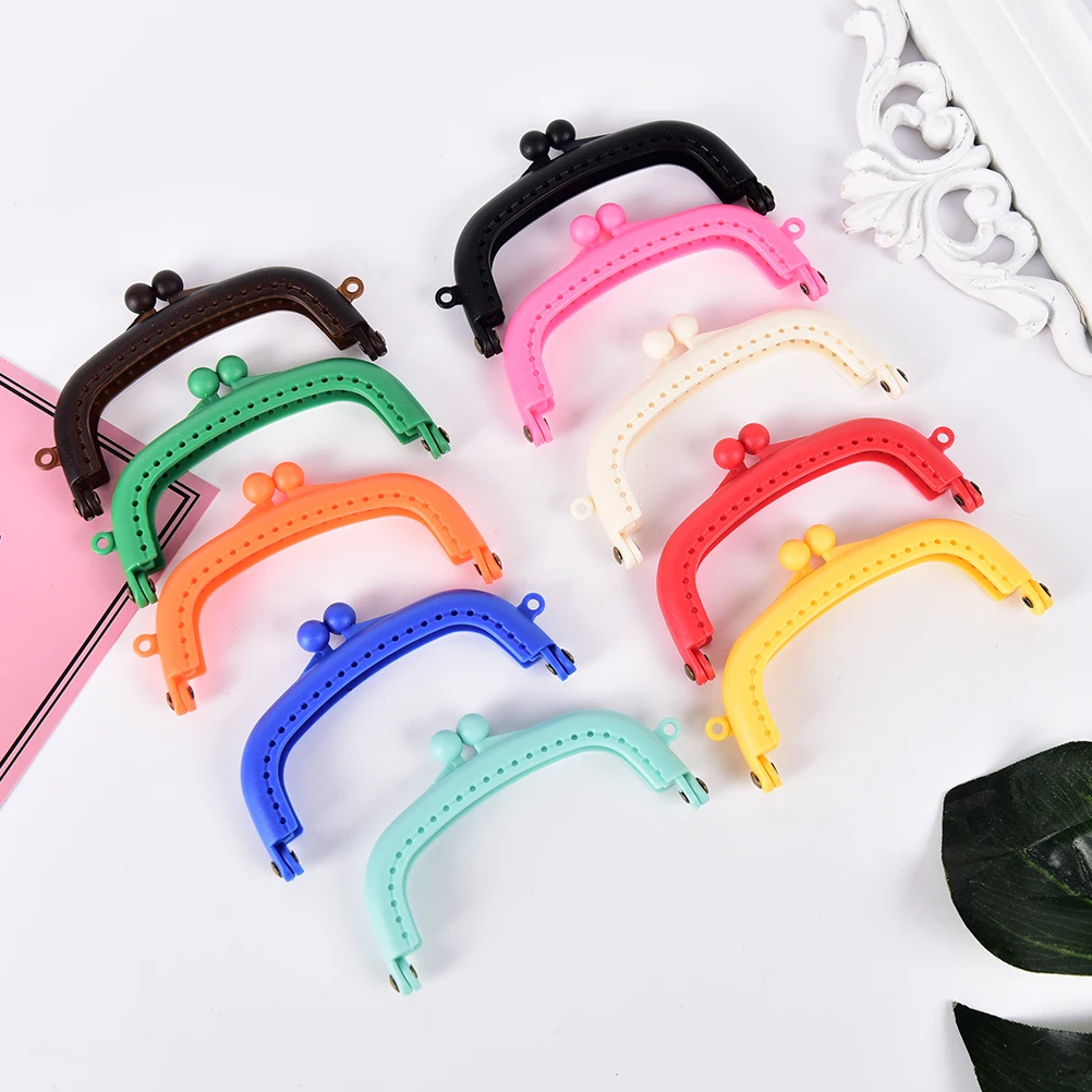 10Colors Purse Frame Handle for Clutch Bag Handbag Accessories Making Kiss Clasp Lock For Bags Parts 1PCS