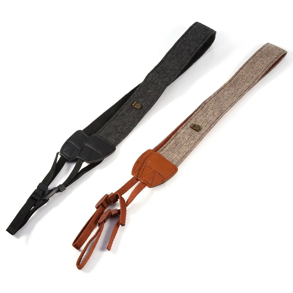 

Universal Adjustable Cotton Leather Camera Shoulder Neck Strap Belt For Sony/ Nikon SLR Cameras Strap Accessories Part