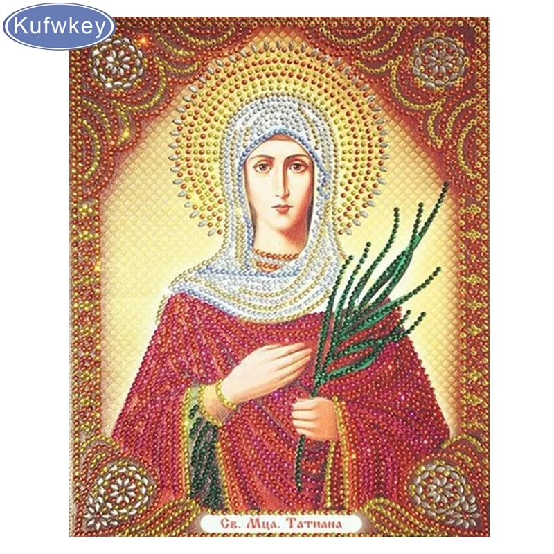 

DIY Diamond Painting Cross Stitch Madonna our lady Mosaic Picture full resin square Religiou Diamond Embroidery Bead Home Decor