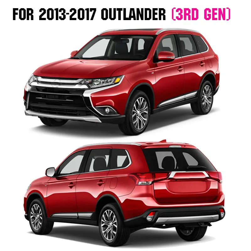 Накладка на заднюю багажник для Mitsubishi Outlander 2013 2014 2015 2016 2017 2018 2019 хромированная