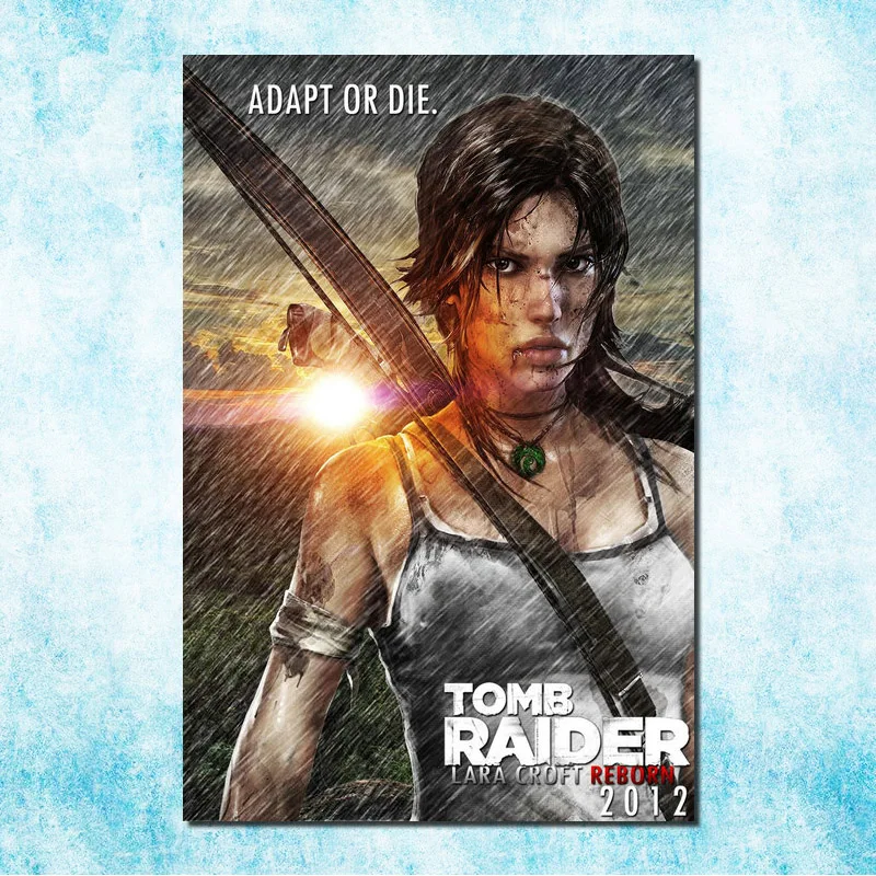 Rise of The Tomb Raider Video Game Silk Poster 13x20 24x36 inch Lara Croft 011