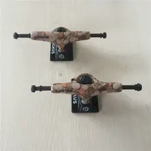 2Pcs Quality 5.0″Middle Rocus Skateboarding Truck made with Aluminum and Good design Black and Logo and peple around Trucks