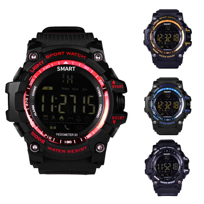 

Smart Watch Fitness Tracker Bluetooth Clock Notification Remote Control Pedometer Sport Watches IP67 Waterproof Men's Wristwatch