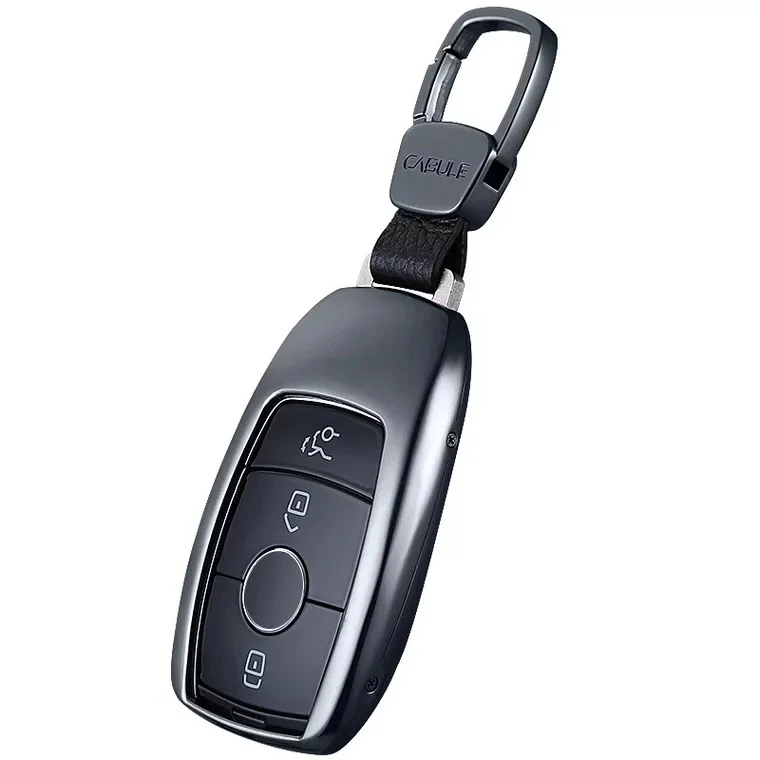 Чехол для ключей из титанового сплава с кольцом Mercedes Benz AMG 2016 2017 E Class W213