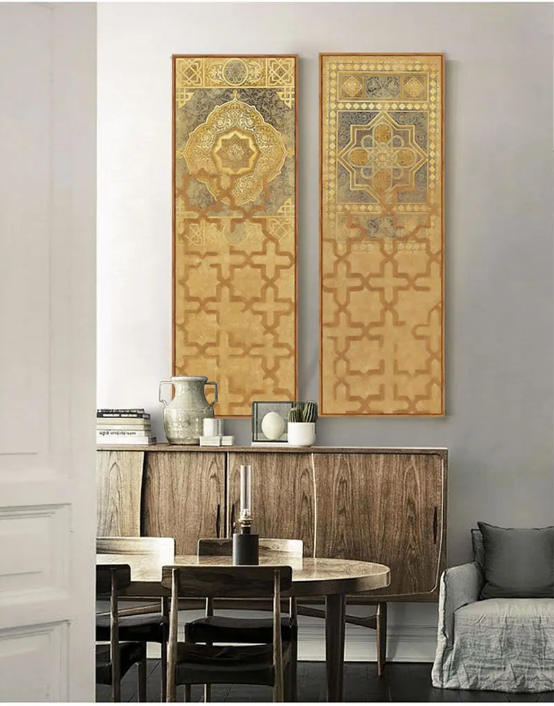 Ближний Восток, Турция, марокканский стиль, длинная Картина на холсте для гостиной, настенный Декор для дома, украшение для стола, murale duvar tabloar