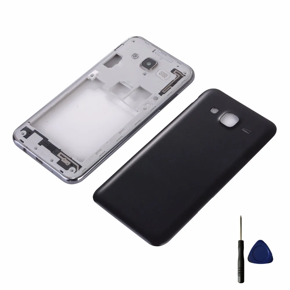 Для Samsung J7 2015 J700 J700F J700H J700M корпус средняя рамка + Крышка батарейного отсека задняя