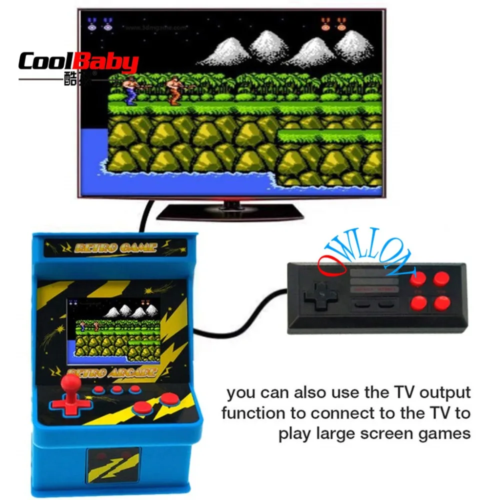 Мини аркадная портативная Ретро видео Игровая приставка с 256 классическими играми Gameboy с дополнительным джойстиком портативный контроллер 2 P