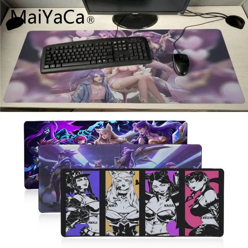 

Maiyaca League of Legends virtual girl band K DA KaiSa2 Table Keyboard Gaming mouse pad 60X30CM Large Office Computer Desk Mat