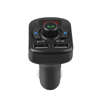 

3.1A Quick USB Charger Bluetooth 5.0 Car Kit FM Transmitter modulator Audio Music Mp3 Player Phone Wireless Handsfree Car kit