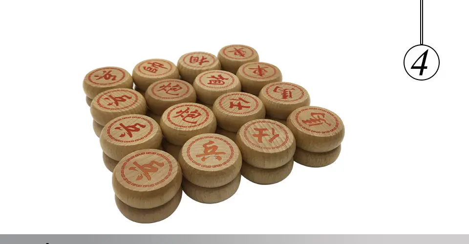 Easytoday Chinese Chess Games Set Soild Wooden Chess Pieces Synthetic Leather Chess Cloth Soild Wood Chess Box Gift (4)