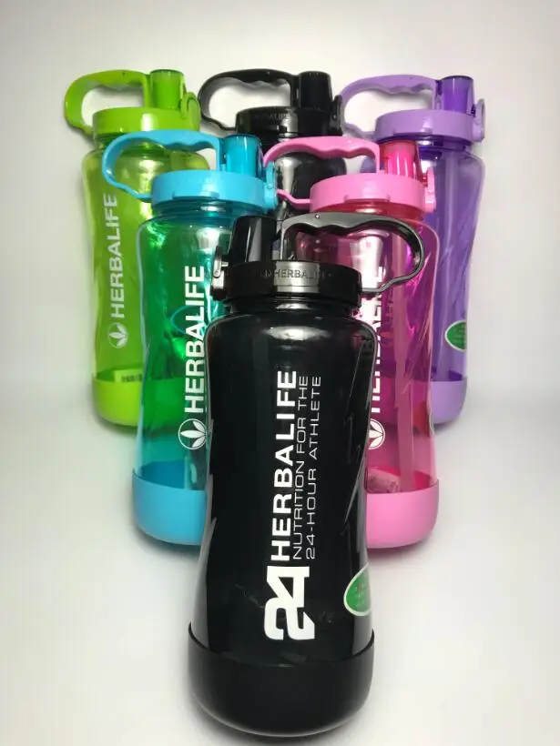 6 вариантов Новинка Herbalife 2000 мл BPA Free Спорт встряхивание бутылки для воды с дном