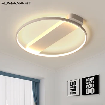 

Modern Round LED Ceiling Lights For Living Room Bedroom White/Black Color Remote Control Indoor Lighting Ceiling Lamp