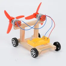 New DIY Double-wing Wind Powe Car Power Car Assembly Model Kit Developmental Toys Science Experiment Education Toys Gift to Kids gary greenberg handbook of developmental science behavior and genetics