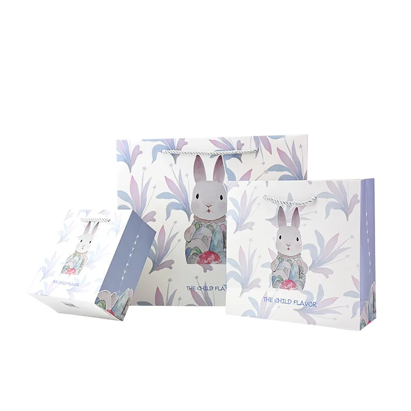 10 шт Пасхальный кролик DIY крафт-бумажный мешок с ручками Фестиваль подарочная сумка Высокое качество хозяйственные сумки Подарочная сумка
