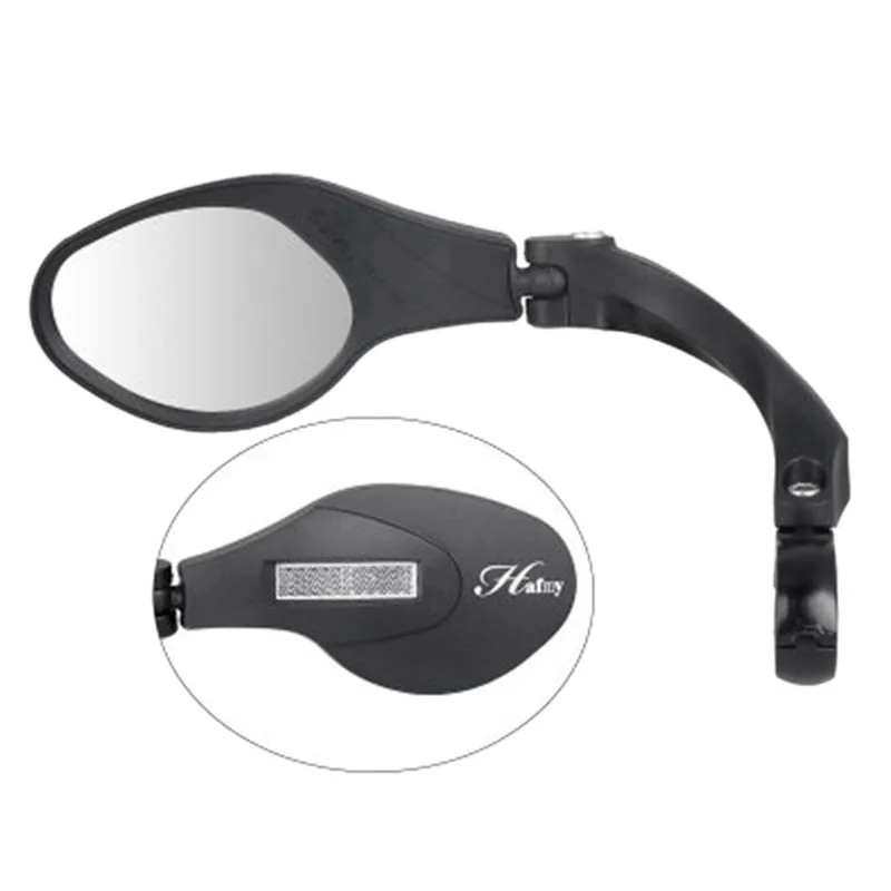 

1Pc Bicycle Rearview Mirror Electric Vehicle Stainless Steel Mirror Foldable Mirror Adjusting Angle Universal Bicycle-Safety R