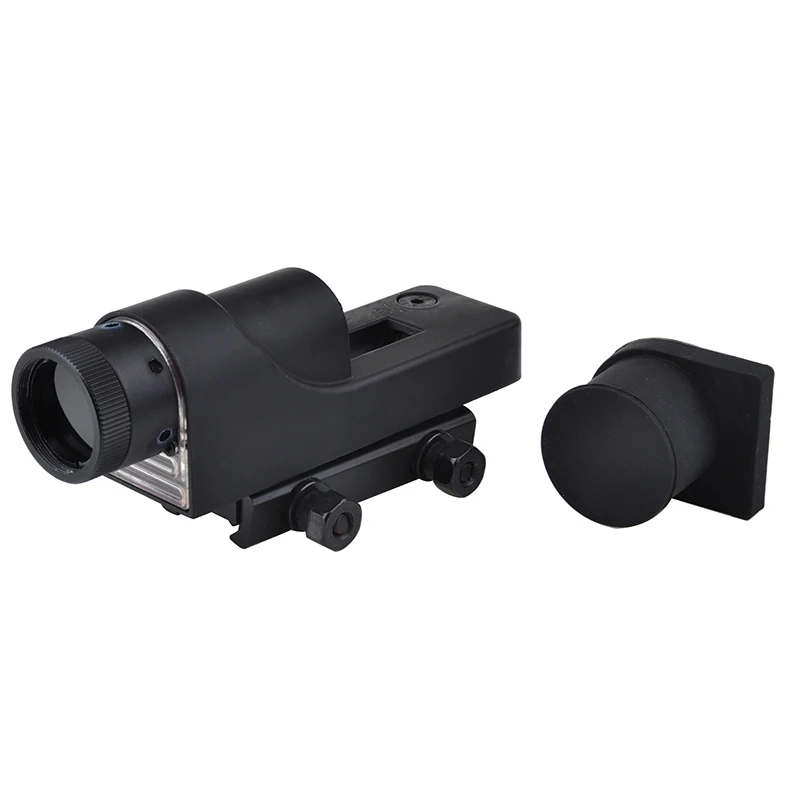 Тактическая голографическая винтовка SEIGNEER 1X24 Reflex Red Dot Scope RX06: рефлекторная треугольная сетка - Цвет: Черный