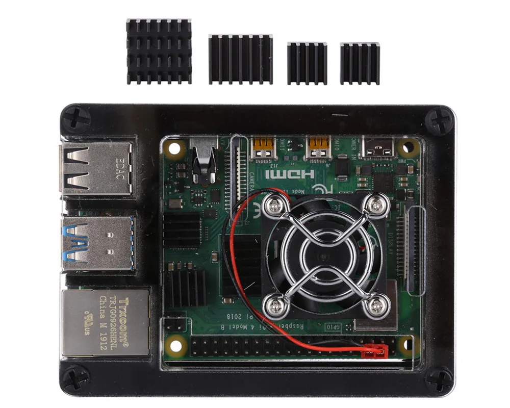Новый 9 слоев чехол Корпус охлаждающий вентилятор теплоотвод для Raspberry Pi 4 Модель