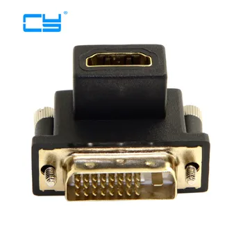 

lot 90 Degree Down Angled DVI Male to HDMI Female Swivel Adapter for Computer & HDTV & Graphics Card