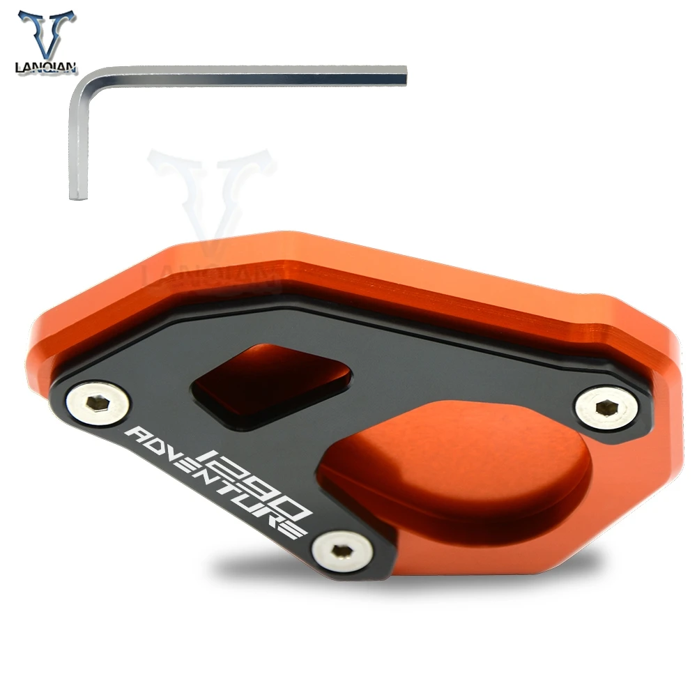 Motorcycle Kickstand Foot Side Stand Extension Pad Support Plate For KTM 1050 1090 1190 1290 Adventure /1290 super adventure r