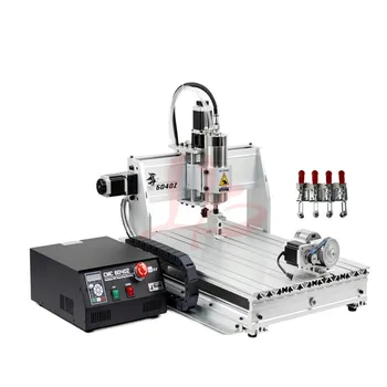 

metal engraving machine 4axis cnc 6040Z USB port 2.2KW spindle mini drilling cutting machine with mach3 remote control cutter