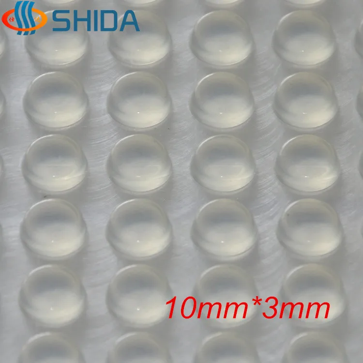 

Self Adhesive Silicone Rubber Feet Pads 300 PCS 10*3mm Transparent Anti Slip Silica Gel Rubber Bumper Damper Shock Absorber