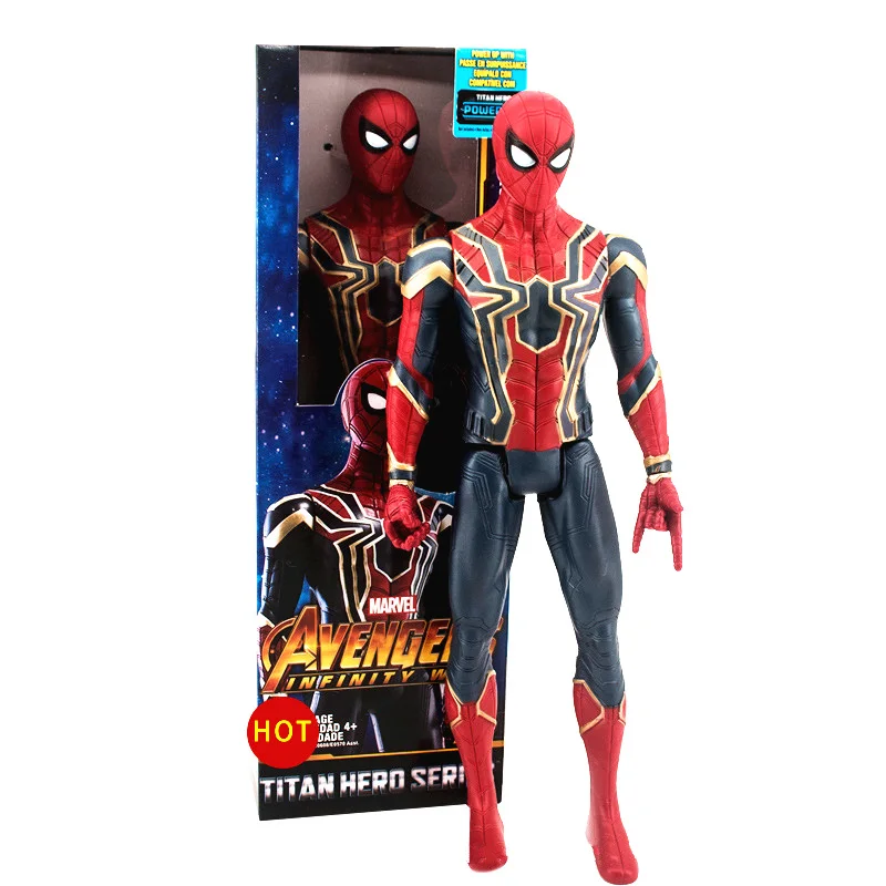 Дисней Marvel игрушки 30 см Мстители Бесконечность войны супер герой Капитан Америка Железный человек танос Халк ПВХ фигурка куклы игрушка подарок