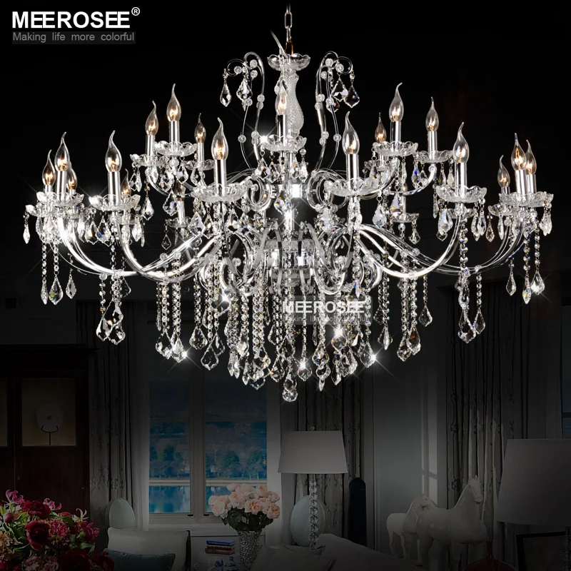 

Top K9 Crystal Chandelier Modern Large Indoor Chandeliers Lamps Light 24 Arms Lustre Lighting Fixtures for kitchen Living Room