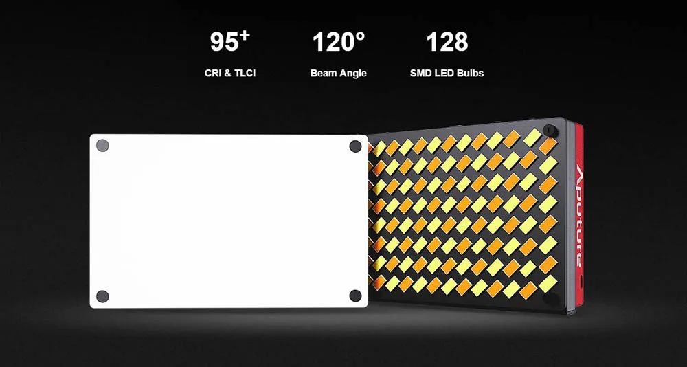 Aputure Amaran AL-MX маленький профессиональный светодиодный накамерный видео светильник TLCI/CRI 95 2800-6500K металлический Карманный светильник со встроенным аккумулятором