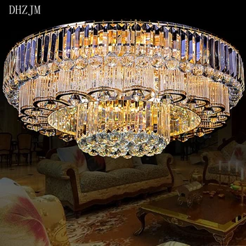

Hot selling lustres contemporary chandeliers crystal lamp of living room lights gold/chrome led chandelier home lighting