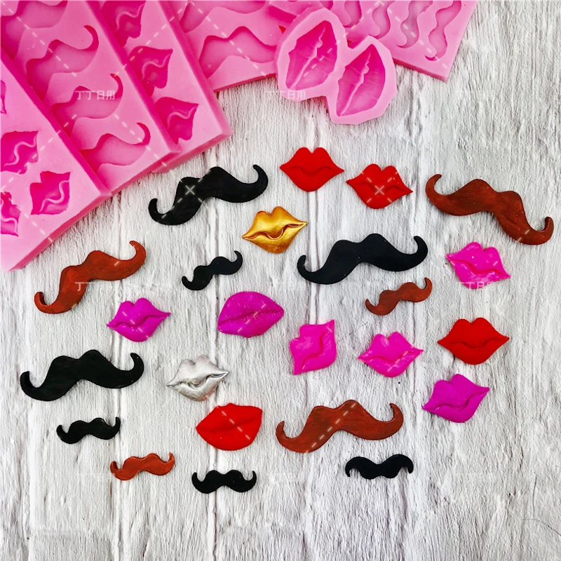 

Beard Moustache Silicone Fondant Soap 3D Cake Mold Cupcake Jelly Candy Chocolate Decoration Baking Tool Moulds