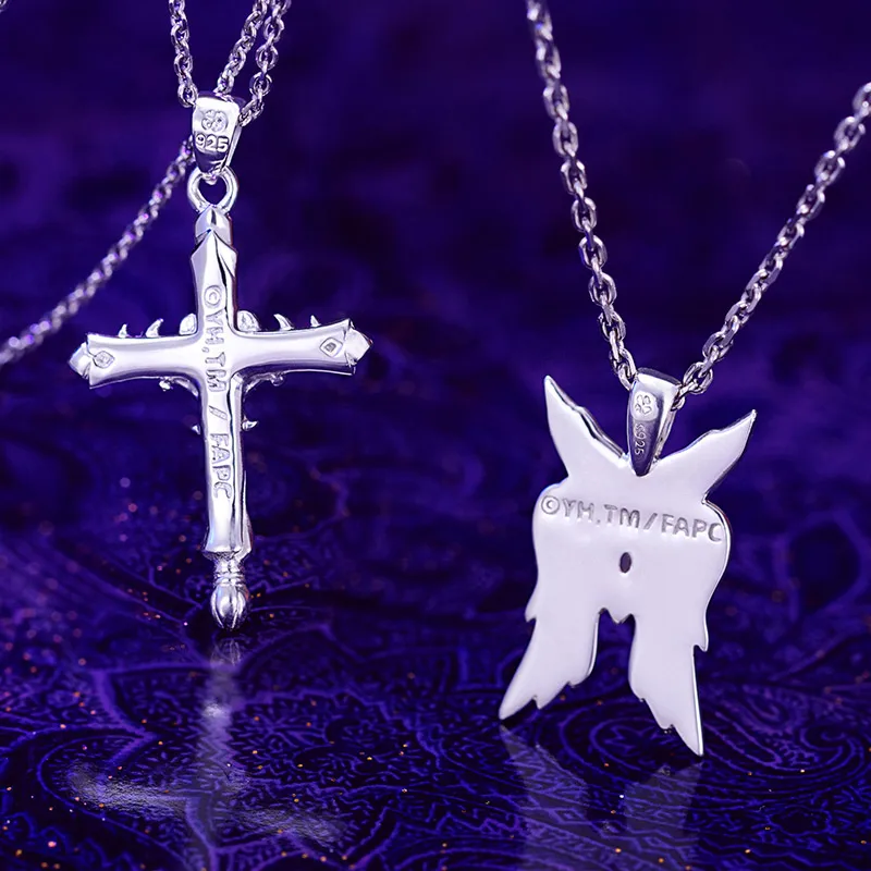 Женское ожерелье из серебра 925 пробы [Fate Apocrypha] религиозная подвеска крест аниме