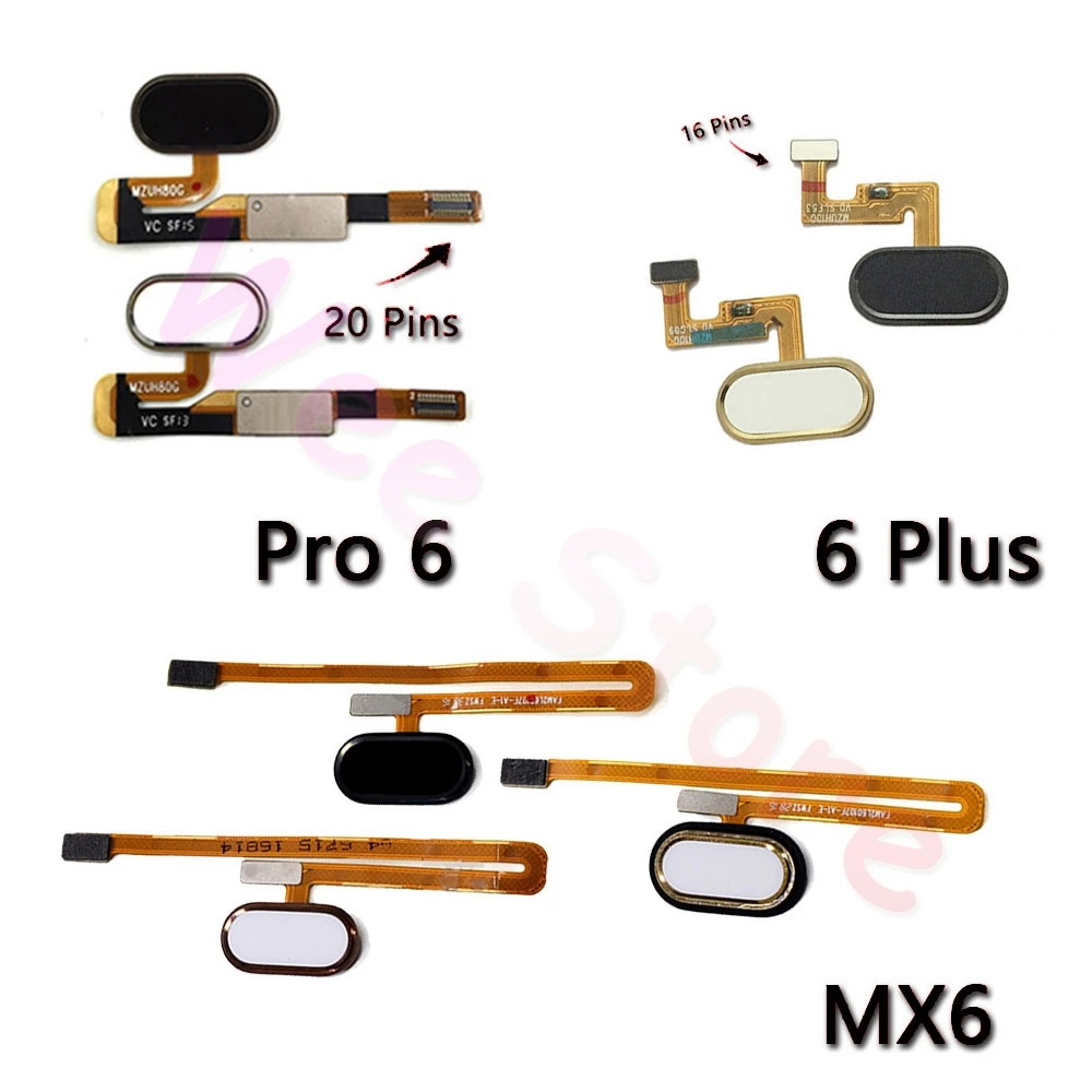 

Back Home Button Fingerprint Sensor Flex Cable For Meizu MX6 MX Pro 6 Plus Original Phone Repair Parts