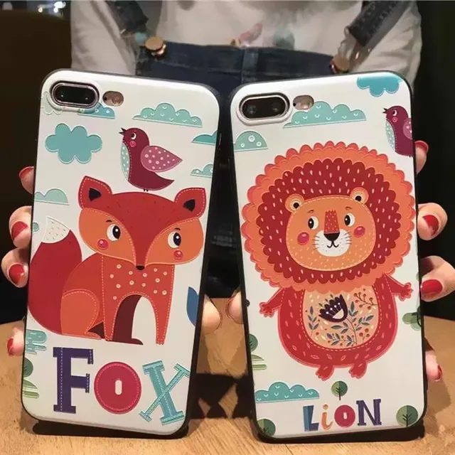 coque iphone 7 plus animaux 3d