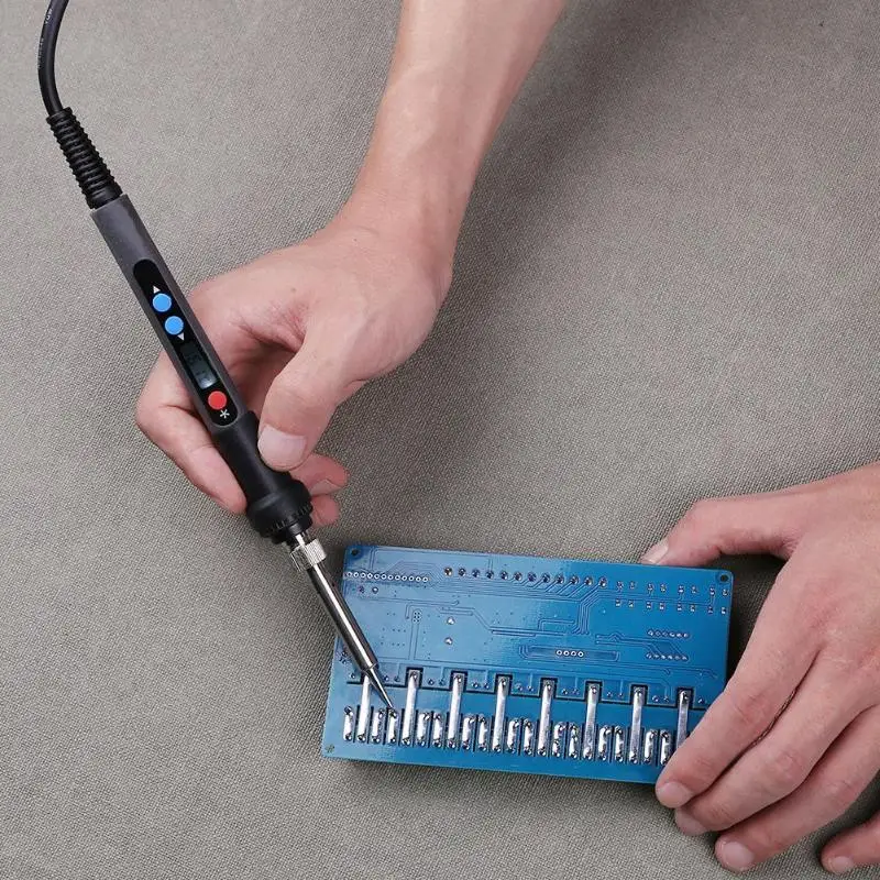 

PX-988 90W Backlight LCD Digital Thermostat Adjustable Lead-free Electric Soldering Iron ESD Mini Soldering Station 110V