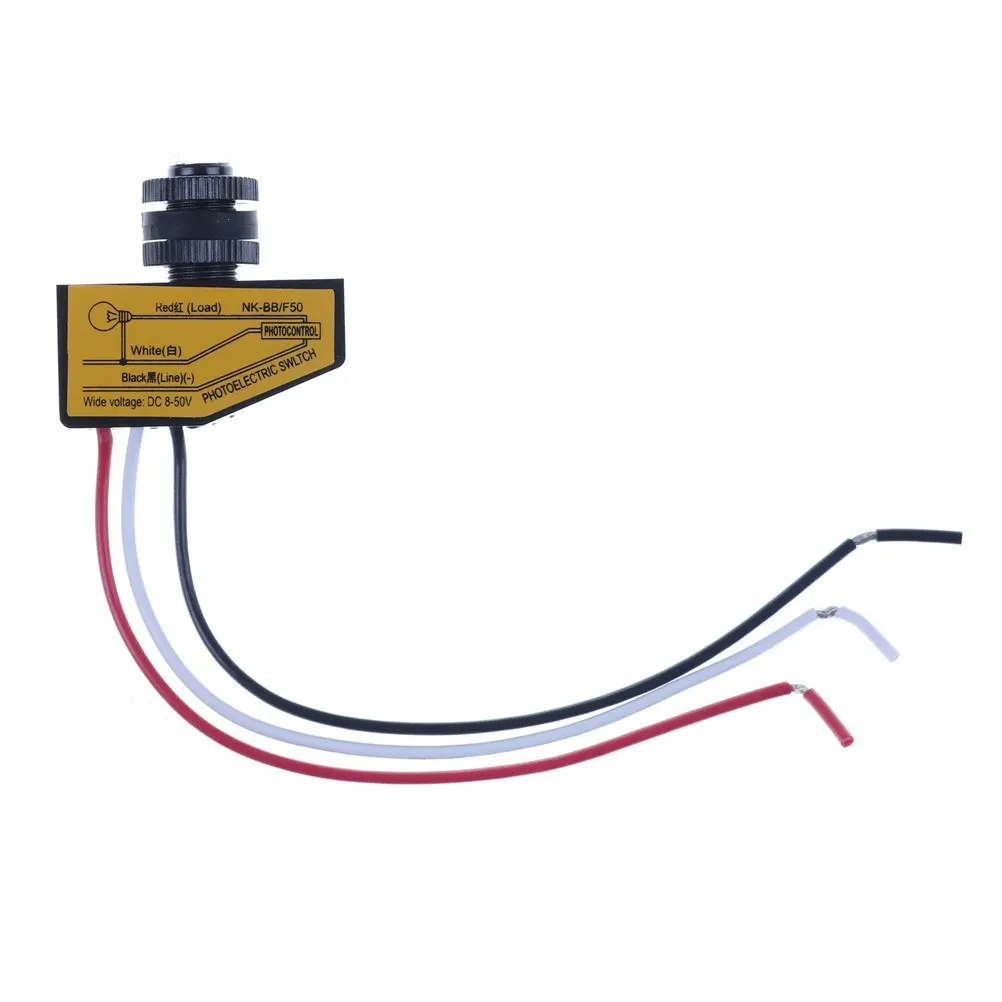 New DC12V 24V 36V 48V Automatic Light Control Sensor Dusk To Dawn Photocell Switch High Quality