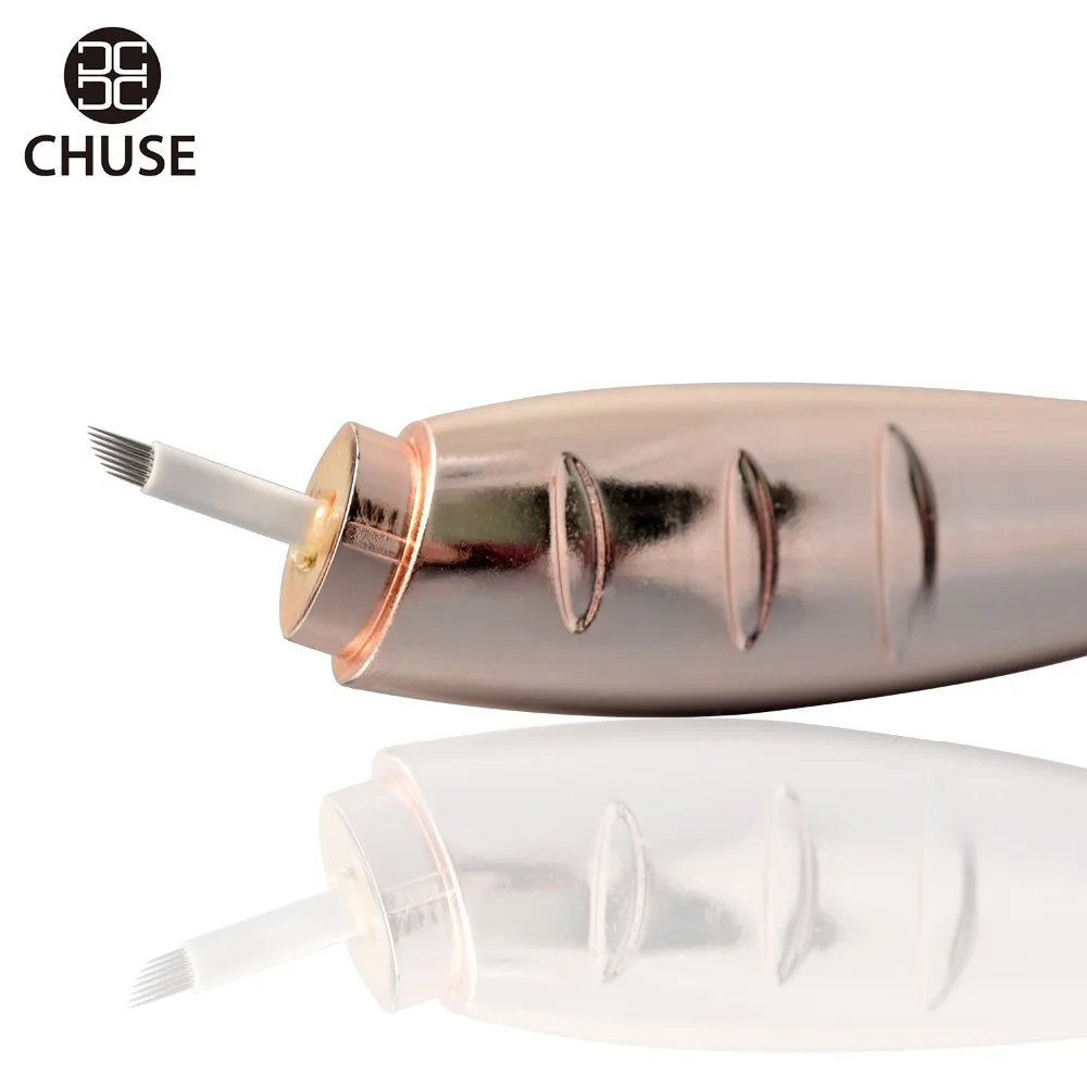 Chuse M66 Manual Disposable Microblading Pen With Needle for Eyebrow Tattoo Permanent Makeup 7 Curved Blades tattoo needles blade microblanding mina 14pins curved blades permanet makeup eyebrow mircoblading blades for manual tattoo pen