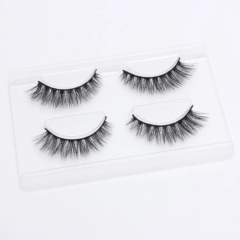 LEHUAMAO 2 Pairs 3D Mink Lashes Natural Long False Eyelashes Dramatic Volume Fake Lashes Makeup Eyelash Extension Silk Eyelashes LEHUAMAO 2 Pairs 3D Mink Lashes Natural Long False Eyelashes Dramatic Volume Fake Lashes Makeup Eyelash Extension Silk Eyelashes