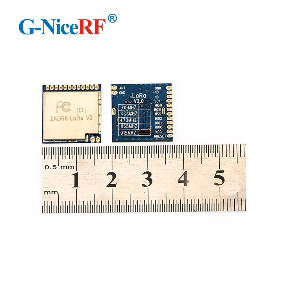

2PCS LoRa1276 100mW 915MHz SX1276 4km~6km SPI FSK Wireless RF Module|FCC certificated Lora Module