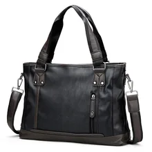 Для Мужчин's Портфели сумки на плечо для Бизнес Винтаж сумка 1" ноутбук сумки из натуральной кожи мужские сумки через плечо кожаные сумки для путешествий, сумки XA176ZC