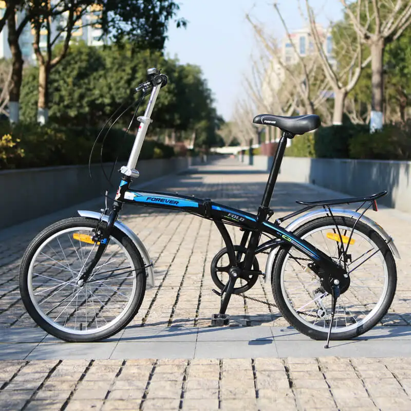 Excellent High carbon steel Folding Bicycle  Adult Men and Women Ultra-light Portable 20-inch Variable Speed Small Wheel B 7