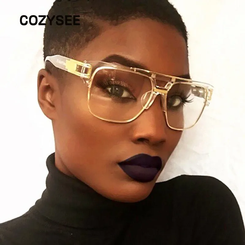Trending Fake Glasses Men Luxury Brand Sunglasses Half ...